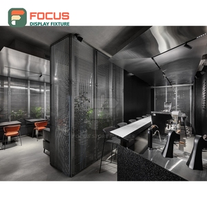 เคาน์เตอร์บริการร้านกาแฟสมัยใหม่ แผงกระจกนิรภัย พื้นที่ทำงานบริเวณจุดชำระเงิน เคาน์เตอร์บริการหน้าร้าน - Product Image 2