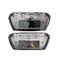 Calandre avant en maille noire brillante ABS style RS5 pour A5 S5 B9 2017 2018 2019