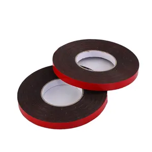 3mm 5mm 10mm 25mm Width White Black Strong Bonding Double Sided Or Single Sided Self Adhesive Pe Eva Foam Seal Tape Roll