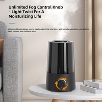 Humidificateur à ultrasons à brume froide, à commande par bouton, faible bruit, portable, pour chambre et salon – Meilleure vente