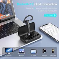 Earphone BT satu telinga dengan casing pengisi daya dan penerima Putar Model bisnis baru dalam elektronik konsumen