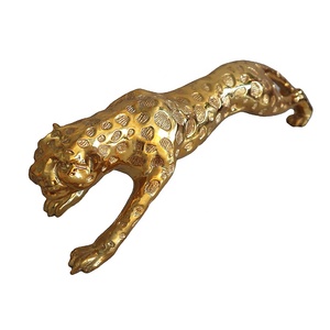 Handmade Modern Abstract Gold Panther Resin Statue Home Decoration Craft <strong>Ornament</strong> for Wall Use Gift for Friends and <strong>Family</strong> - Product Image 6