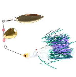 Leurres de pêche au basse, spinner en plomb, cuillères à paillettes Willow, jigs de pêche avec lumière clignotante sous-marine pour la pêche en mer - Product Image 2