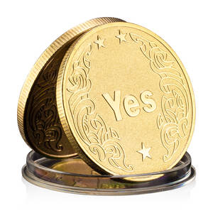 Si o No previsione decisione moneta Ouija oro gotico placcato souvenir moneta e regali monete Commemorative - Product Image 1