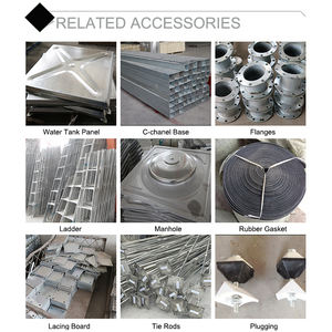 Personalización de fábrica Tanque de agua de acero inoxidable Tanque de agua FRP Torre de agua cuadrada Lavabo de almacenamiento Depósito de incendios - Product Image 5