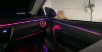 Pour Toyota Corolla Altis 11e génération 2013-2018 E170, éclairage ambiant dynamique, bande lumineuse décorative intérieure de voiture, accessoires