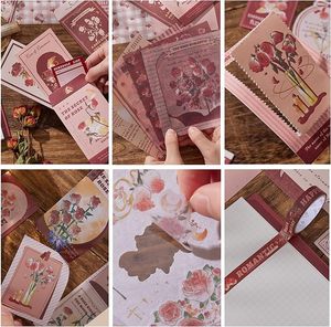 Simno, 123 Uds., Kit de álbum de recortes estético Vintage Rose Coffee, Bullet Junk Journal A6 Grid <span class=keywords><strong>Notebook</strong></span>, suministros para diario DIY - Product Image 4