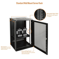 Armoire serveur de centre de données de haute qualité 19 pouces, profondeur 600 mm, 20U/18U, armoire réseau personnalisable, capacité 4U, protection IP20, en stock