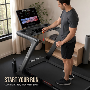 <span class=keywords><strong>Tapis</strong></span> <span class=keywords><strong>de</strong></span> course automatique haut <span class=keywords><strong>de</strong></span> gamme 2026 avec moteur électrique sans balais 2,5 CV pour entraînement <span class=keywords><strong>de</strong></span> fitness à domicile - Product Image 2