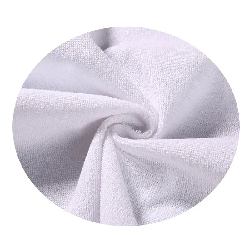 Home Textile Fabric Manufacturer White Waterproof Terry Cotton Bamboo Soft PUL Fabric Laminated TPU TPEE Fabric