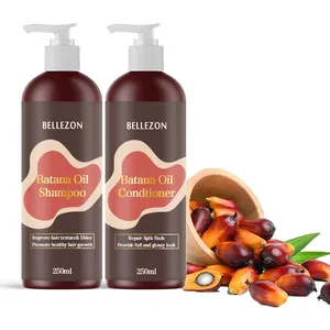 Batana Haarproducten Private Label Custom Haar Wassen Shampoo En Conditioner Haargroei Shampoo Set