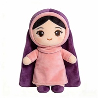 Peluche personnalisée de fille du Moyen-Orient, mascotte personnalisée, peluche douce, poupée de personnage humain