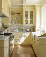 CBMmart Meubles de cuisine haut de gamme contemporains en MDF avec comptoir en marbre et robinet 2026 Liban