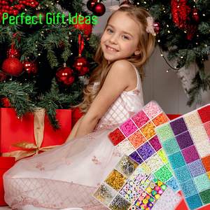 ชุดอุปกรณ์เสริมลูกปัดอะคริลิคสำหรับเด็กชุดของเล่นเพื่อการศึกษาสำหรับทำสร้อยข้อมือสร้อยคอเครื่องประดับงานตามสั่ง - Product Image 6