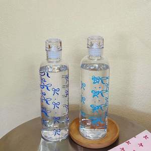 Bouteille d'eau sport en plastique colorée, personnalisée, anti-fuite, sans BPA, au design mignon, tasse à eau décontractée - Product Image 2