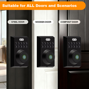 Puerta de entrada de combinación electrónica con cerrojo de huellas dactilares de seguridad digital para un mejor bloqueo inteligente - Product Image 3