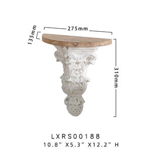 INNOVA prêt à expédier décoration de la maison MGO étagère murale en bois flottant ensemble de supports de meubles de salon - Product Image 6