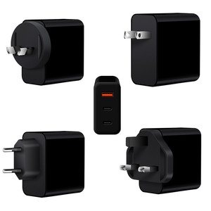 Cargador Rápido USB Tipo C de 3 Puertos 2C1A de Marca Blanca OEM, <span class=keywords><strong>Adaptador</strong></span> de Corriente de <span class=keywords><strong>Carga</strong></span> Rápida Gan de 65 W para <span class=keywords><strong>Apple</strong></span> iPhone Macbook - Product Image 1