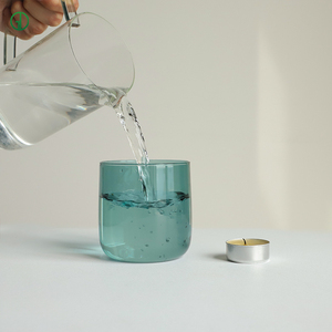 Contenitori per Candele in <span class=keywords><strong>Vetro</strong></span> Borosilicato Barattoli Vuoti per Candele Profumate in <span class=keywords><strong>Vetro</strong></span> Resistente al Calore con Logo Personalizzato - Product Image 1