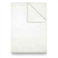 Drap plat classique GREEN MARK Textilien 100% coton, sans élastique, doux, respirant, facile d'entretien, toutes saisons, lavable, naturel/crème