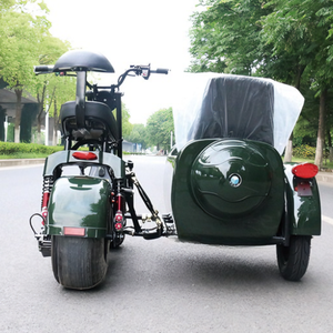 มอเตอร์ไซค์ทรงเท่สำหรับผู้ใหญ่ รถสามล้อแบบมีไซด์คาร์ มอเตอร์ไซค์ชอปเปอร์พร้อมไซด์คาร์ จักรยานยนต์ไฟฟ้าพร้อมไซด์คาร์ - Product Image 2