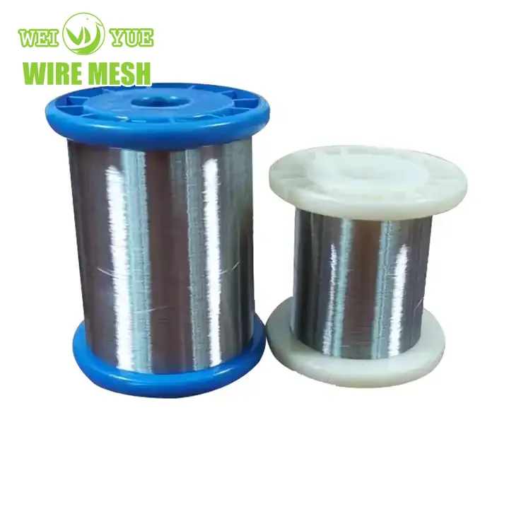 Aisi316l forme de fil d'acier inoxydable personnalisée bobine de fil d'acier inoxydable durable de 0.022mm avec bobine