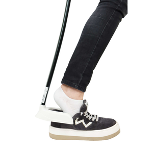 Sacapuntas y Calzador de Zapatos Mango, Largo 76 cm (2 en 1), Sacapuntas y Calzadores Modernos, Blanco y Negro, KMINA K40002 - Product Image 4