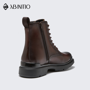 Botas de Tobillo de Cuero Hechas a Mano de Alta Calidad con Cordones para Hombre - Product Image 4
