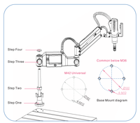 Machine de taraudage automatique CNC à écran tactile FANTAI avec tête universelle et moteur servo électrique