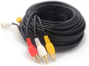 5 ft RCA a RCA <span class=keywords><strong>M</strong></span> a <span class=keywords><strong>M</strong></span> 3RCA Audio Video Cavo Composito Cavo AV Cavo per la TV DVD VCD - Product Image 5