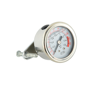 Manómetro de acero inoxidable relleno de glicerina de aceite con conexión trasera personalizada 3bar rango diferente para sistema ro - Product Image 3