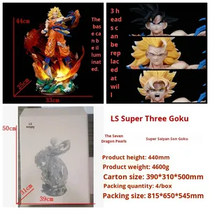 LS <span class=keywords><strong>Super</strong></span> Frozen Japan 1/<span class=keywords><strong>6</strong></span> Figurine Lumineuse à Trois Têtes, Nouveau Modèle en PVC, Accessoire Anime avec Emballage d'Origine <span class=keywords><strong>Vegeta</strong></span> Bejitto - Product Image 6