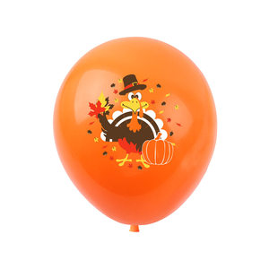 Guirlande <span class=keywords><strong>de</strong></span> ballons et <span class=keywords><strong>de</strong></span> drapeaux triangulaires en papier avec motifs citrouille, dinde et feuille d'érable pour la décoration <span class=keywords><strong>de</strong></span> fête <span class=keywords><strong>de</strong></span> Thanksgiving - Product Image 5