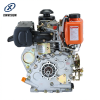 173F Dieselmotor 5PS 247ccm Luftgekühlt Direkteinspritzung Motorhacke Motor Niedriger Kraftstoffverbrauch für Kleine Farmen und Gärten