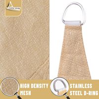 Nouveau Type 3*3*3m Triangle Parasol Voile Ombrage Voile avec Blocage UV Utilisé pour Jardin Piscine Cour Extérieure