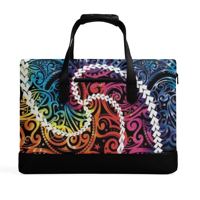 Sac rigide en PU pour homme, style polynésien hawaïen personnalisable, motif imprimable, fermeture éclair décontractée, marque JP