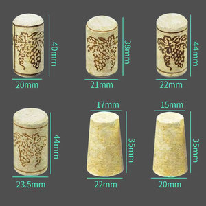 Bouchon conique en liège naturel en forme de T personnalisé bouchon de bouteille de bière en bois conique étanche pour la fabrication du vin bocaux à vis en métal - Product Image 3