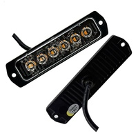 Feux stroboscopiques d'urgence pour véhicule DC12-24V, nouveaux, 18W, 6 LED, barre lumineuse de calandre pour camion/SUV, rénovation/mise à niveau