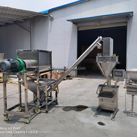 Mélangeur à ruban horizontal de sortie d'usine 500g 1kg 2kg 5kg farine détergent poudre mélange pesage remplissage ligne d'emballage