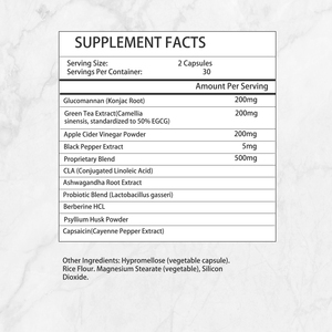 Private Label Weight Loss Detox Probiotics Capsules Reduce Belly Fat Curb Appetite Boost Energy for Women&Men <b>Supplement</b> - Product Image 2