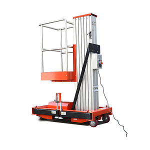 Plataforma de trabajo aéreo de elevación eléctrica de elevación de un hombre, plataforma de trabajo de aluminio portátil, elevador móvil de aluminio Industrial - Product Image 4