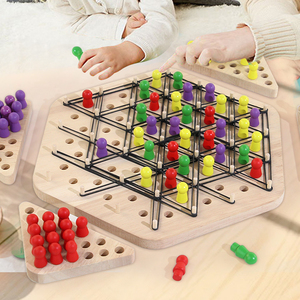 2024 nouveau produit chaîne Triangle échecs enfants bureau multijoueur jeu éducatif aides pédagogiques enfants jouets pour enfants garçon fille - Product Image 2