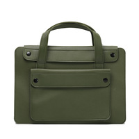 Housse pour ordinateur portable en cuir PU de luxe personnalisée, grande capacité, housse pour ordinateur portable, sac pour ordinateur portable pour Mack Book, voyage, bureau et cadeau d'affaires