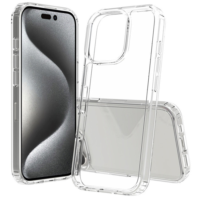 Anti Yellow Clear Cell Phone Case  for iPhone 15 16 14 11 12 13 Plus 14 Pro Max High Transparent Back Cover