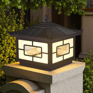 Lámpara Solar de Poste para Exteriores, Lámpara de Jardín Impermeable, Lámpara de Pared de Poste para Exteriores, Serie para Puerta de Jardín de Villa - Product Image 2