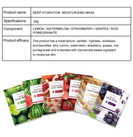 Masque Facial Apaisant et Raffermissant PUQIANNA OEM pour le Visage, Hydratant Naturel au Citron et à la Rose avec Hyaluronate de Sodium
