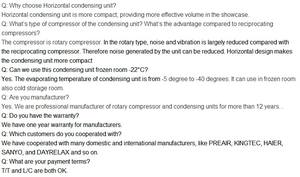 R404 R448a <span class=keywords><strong>R449a</strong></span> R290 <span class=keywords><strong>Prix</strong></span> compétitif UNITÉ DE CONDENSATION CDU pour chambre froide Congélateurs Remplace Copeland - Product Image 2