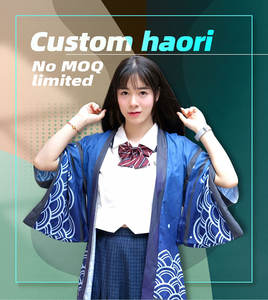Conjunto de Ropa Japonesa Personalizada para Hombre, Estilo Samurái Asiático, Camisa Harajuku, <span class=keywords><strong>Haori</strong></span>, Yukata Tradicional para <span class=keywords><strong>Mujer</strong></span>, Kimono Estampado y Pantalones - Product Image 2