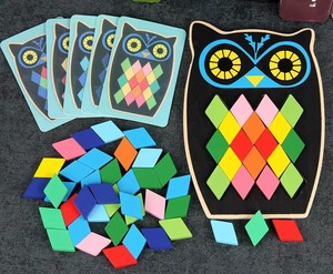 <span class=keywords><strong>Puzzle</strong></span> éducatif pour enfants en forme de hibou, <span class=keywords><strong>poisson</strong></span>, dessin animé, formes d'animaux, design géométrique, <span class=keywords><strong>puzzle</strong></span> en bois écologique pour les enfants de 2 à 4 ans - Product Image 6