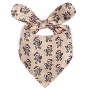 Écharpe de luxe en coton pour animaux de compagnie <span class=keywords><strong>Bandana</strong></span> de <span class=keywords><strong>chien</strong></span> imprimé de Noël pour chiot et chat accessoires d'été avec logo personnalisé - Product Image 2